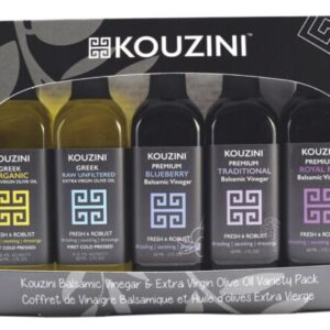 Kouzini Variety Gift Pack - Greek Extra Virgin Olive Oil and Balsamic Vinegar